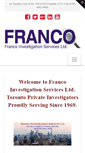 Mobile Screenshot of francoinvestigation.ca