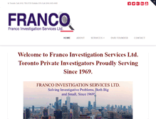 Tablet Screenshot of francoinvestigation.ca